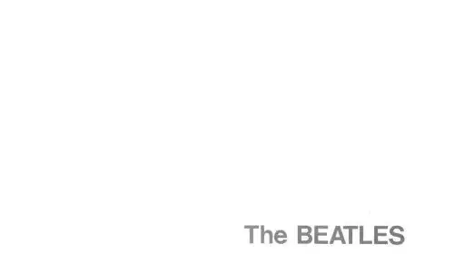 עטיפת האלבום " the white album" של הביטלס עטיפת האלבום " the white album" של הביטלס
