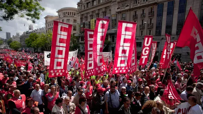 הפגנת אחד במאי בספרד, מאי 2011