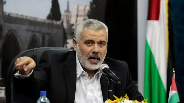 איסמעיל הנייה, ראש ממשלת חמאס, מתייחס לחיסול בן לאדן, עזה, 2 במאי 2011