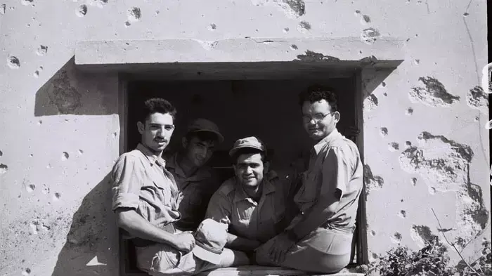 לוחמים בקיבוץ נגבה, מלחמת העצמאות, אוקטובר 1948 לוחמים בקיבוץ נגבה, מלחמת העצמאות, אוקטובר 1948