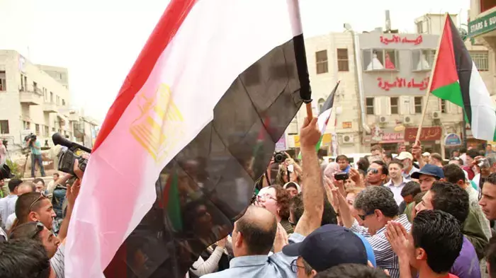 חגיגות ברמאללה בעקבות ההסכם בין חמאס ופתאח, מאי 2011