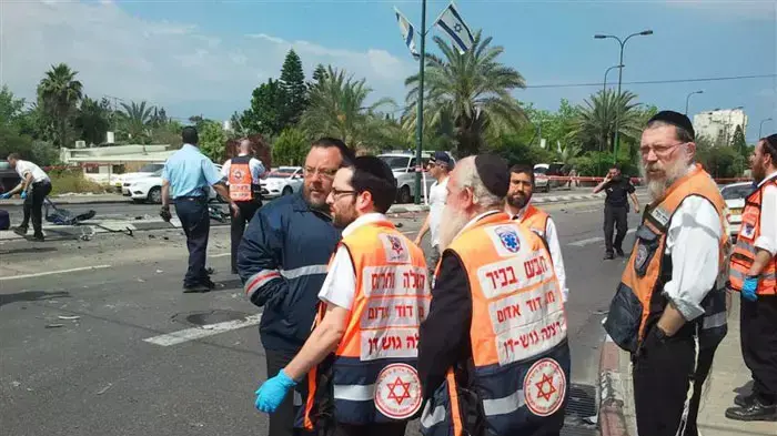 תמונות מפיגוע דריסה בבר לב