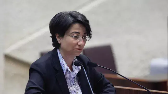 חברת הכנסת חנין זועבי, במליאת פתיחת מושב הקיץ של הכנסת, מאי 2011