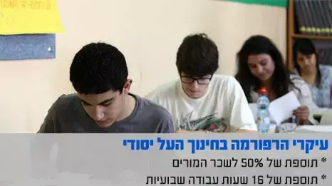 רפורמה בחינוך העל יסודי רפורמה בחינוך העל יסודי