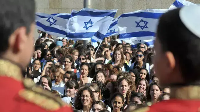 מצעד ריקוד הדגלים ועצרת בכותל לכבוד יום ירושלים, מאי 2011