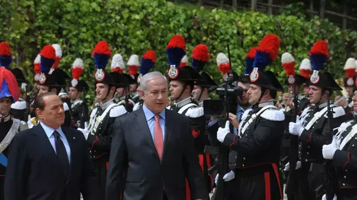 פגישת ראש הממשלה בנימין נתניהו עם ראש ממשלת איטליה סילביו ברלוסקוני ברומא, יוני 2011