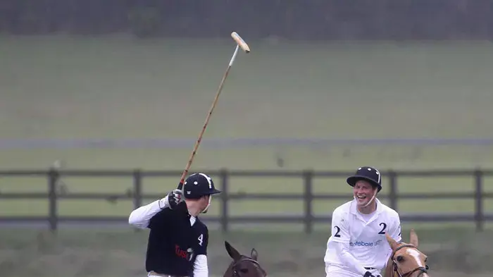 Prince William, Duke of Cambridge and Prince Harry play in the Sentebale Cup at Coworth Park on June 12, 2011 in Ascot, England. Prince William was playing for the Tusk Trust team while Prince Harry played for the Sentebale side Prince William, Duke of Cambridge and Prince Harry play in the Sentebale Cup at Coworth Park on June 12, 2011 in Ascot, England. Prince William was playing for the Tusk Trust team while Prince Harry played for the Sentebale side