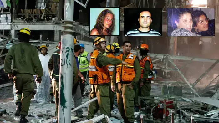ההרוגים בפיצוץ בנתניה - מימין רבקה אמסיד, רבקה דוראי, מוחמד אבו עטא, סטייסי ברוק ההרוגים בפיצוץ בנתניה - מימין רבקה אמסיד, רבקה דוראי, מוחמד אבו עטא, סטייסי ברוק