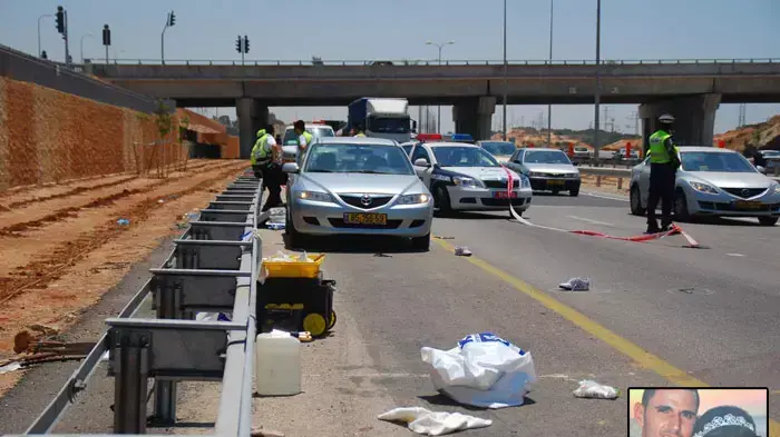 תאונת פגע וברח במחלף יבנה כביש 4, יולי 2011\