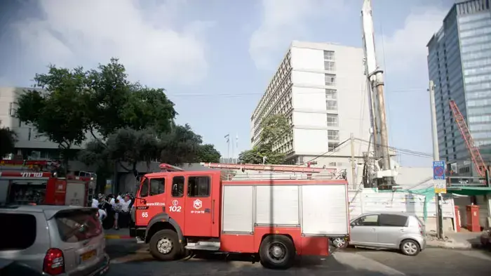 שריפה פרצה בביהמ"ש המחוזי בת"א 