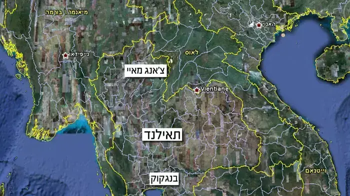 מפת תאילנד מפת תאילנד