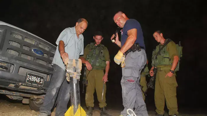 רקטת קסאם שהתפוצצה במועצה האזורית שער הנגב, יולי 2011