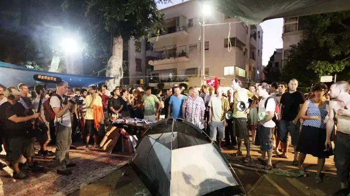הפגנת הדיור בכיכר הבימה תל אביב, יולי 2011