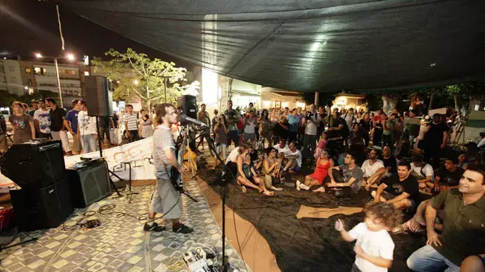 הפגנת הדיור בכיכר הבימה תל אביב, יולי 2011