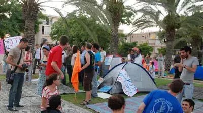 מחאה על מחירי הדיור בבאר שבע. צילום שי גליקמן