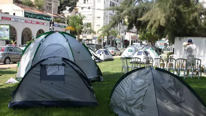 מחאת אוהלים על מצוקת מחירי הדיור בכפר סבא, יולי 2011