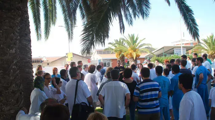 מחאת הרופאים בבית חולים ברזילי, יולי 2011
