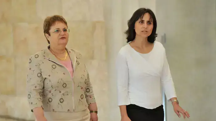 גילה קצב, רעייתו של נשיא המדינה לשעבר משה קצב בבית המשפט העליון בירושלים, אוגוסט 2011