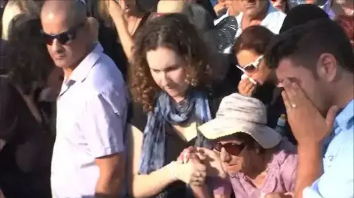 הלוויתו של יצחק סימון שנדרס כשרכב על אופניו 