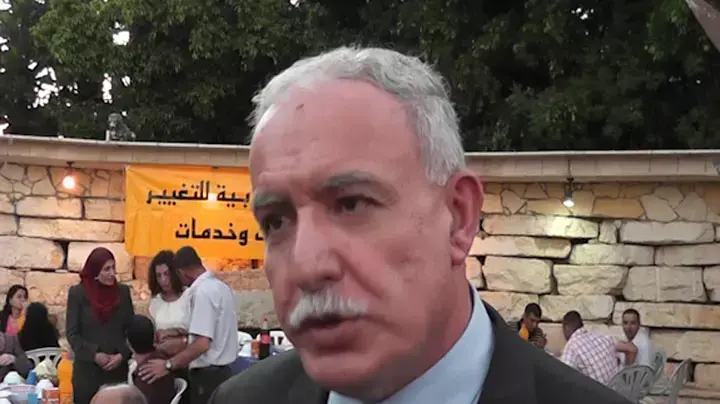 שר החוץ הפלסטיני ריאד אל מליכי מבטיח שלא תהיה עוד אינתיפאדה