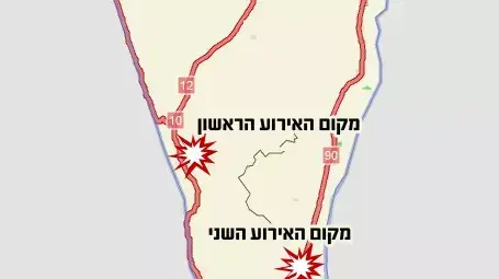 מפת פיגוע ירי ליד אילת מפת פיגוע ירי ליד אילת