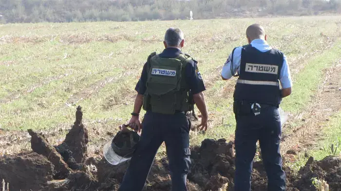 רקטה נפלה במועצה האזורית באר טוביה רקטה נפלה במועצה האזורית באר טוביה