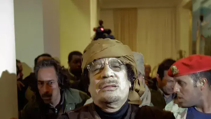 שליט לוב מועמר קדאפי