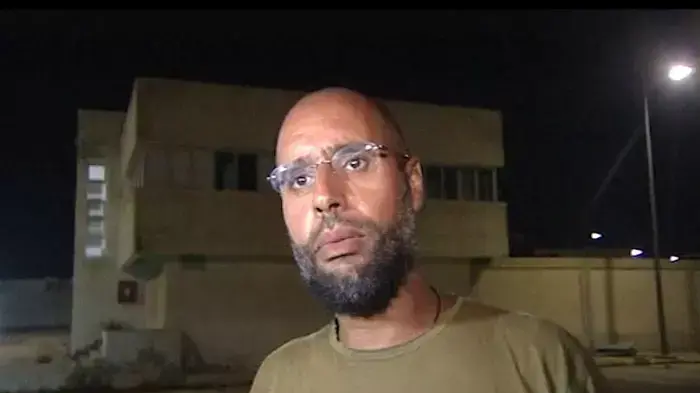 בנו "העצור" של קדאפי: "המצב בלוב מצוין"
