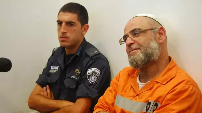 אשר דהאן, חשוד ברצח הרב אלעזר אבוחצירא בהגשת כתב האישום, אוגוסט 2011