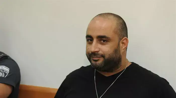 מיכאל חזן אחד מחייליו של עמיר מולנר בהארכת מעצר בפרשת מרגול, אוגוסט 2011 מיכאל חזן אחד מחייליו של עמיר מולנר בהארכת מעצר בפרשת מרגול, אוגוסט 2011