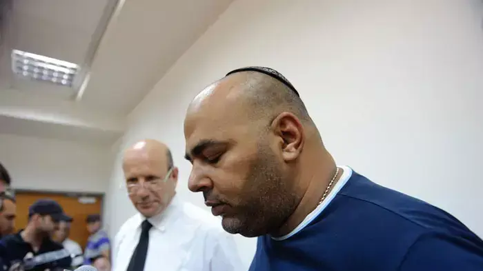 שלום דומרני בדיון בהארכת מעצרו במסגרת פרשת מרגול, אוגוסט 2011 שלום דומרני בדיון בהארכת מעצרו במסגרת פרשת מרגול, אוגוסט 2011