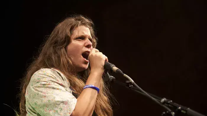 דפני ליף בעצרת מחאת האוהלים בתל אביב, אוגוסט 2011 דפני ליף בעצרת מחאת האוהלים בתל אביב, אוגוסט 2011