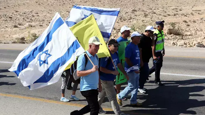 צעדת מחאה מהעיר ירוחם לכיוון ירושלים לבית ראש הממשלה, אוגוסט 2011 צעדת מחאה מהעיר ירוחם לכיוון ירושלים לבית ראש הממשלה, אוגוסט 2011