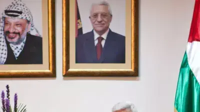 אבו מאזן בפגישה עם עיתונאים ישראלים, רמאללה, ספטמבר 2011
