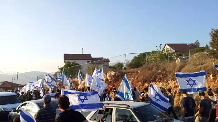 צעדת מתנחלים בגדה המערבית נגד הכרה במדינה פלסטינית, ספטמבר 2011 צעדת מתנחלים בגדה המערבית נגד הכרה במדינה פלסטינית, ספטמבר 2011