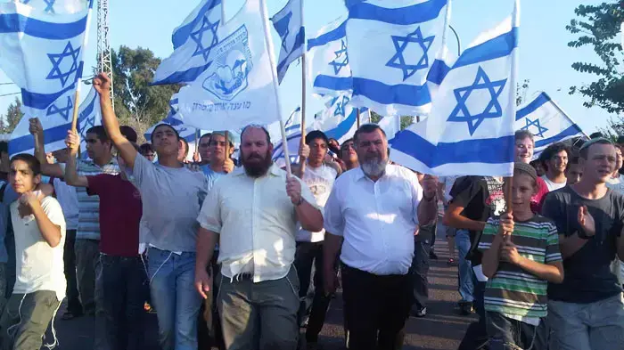 צעדת מתנחלים בגדה המערבית נגד הכרה במדינה פלסטינית, ספטמבר 2011