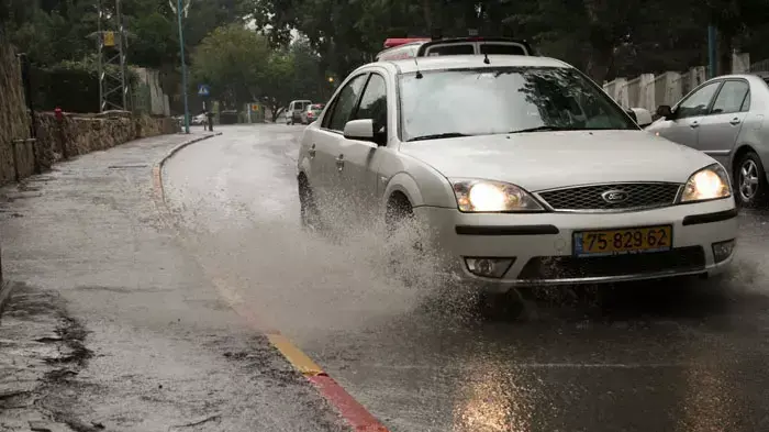 גשם בקריית שמונה גשם בקריית שמונה