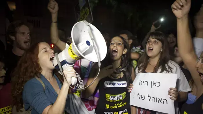 פעילי מחאת הדיור הפגינו בתל אביב