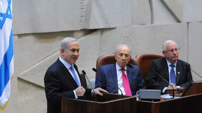 ראש הממשלה בנימין נתניהו בפתיחת מושב החורף בכנסת, אוקטובר 2011 ראש הממשלה בנימין נתניהו בפתיחת מושב החורף בכנסת, אוקטובר 2011