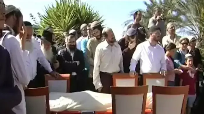 מסע ההלוויה של הרב שנהרג בשוגג מאש צה"ל