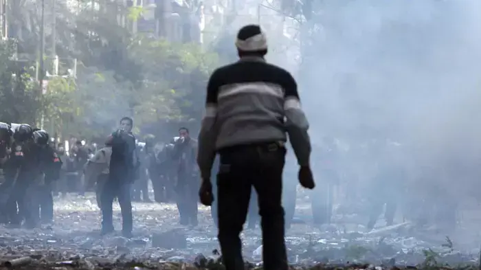 הפגנות נגד המועצה הצבאית העליונה בכיכר א-תחריר, קהיר, מדוכאות על ידי כוחות הביטחון, 20-21 בנובמבר 2011