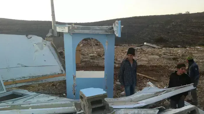 פונה המאחז גל ארי"ה בשומרון