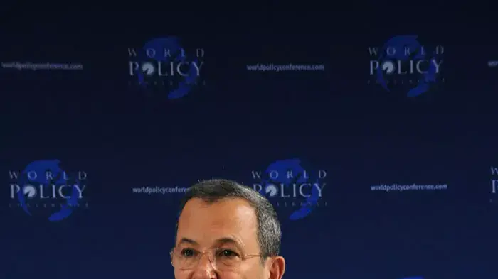 אהוד ברק בוועידה העולמית למדיניות בוינה, דצמבר 2011 אהוד ברק בוועידה העולמית למדיניות בוינה, דצמבר 2011
