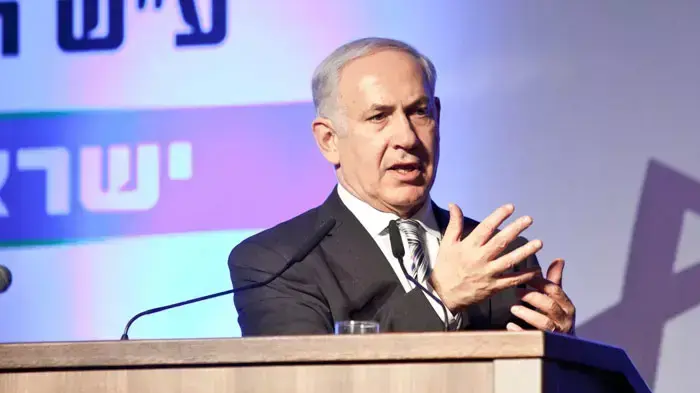 ראש הממשלה בנימין נתניהו בכנס מיוחד בנושא גדר הביטחון וגבולות ישראל בבניני האומה, ירושלים, דצמבר 2011 ראש הממשלה בנימין נתניהו בכנס מיוחד בנושא גדר הביטחון וגבולות ישראל בבניני האומה, ירושלים, דצמבר 2011