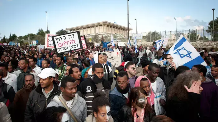 צעדה נגד גזענות האתיופים בירושלים, ינואר 2012 צעדה נגד גזענות האתיופים בירושלים, ינואר 2012