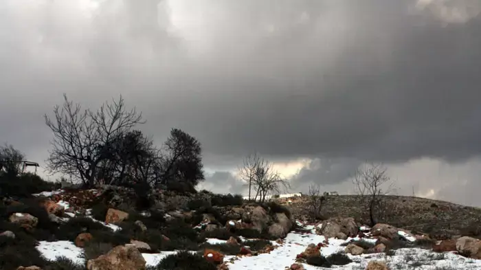 שלג בגוש עציון, סמוך לנווה דניאל, ינואר 2012 שלג בגוש עציון, סמוך לנווה דניאל, ינואר 2012