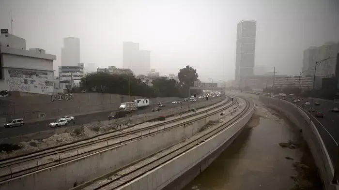 אובך כבד בתל אביב, פברואר 2012 אובך כבד בתל אביב, פברואר 2012
