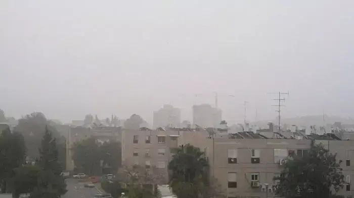 אובך ביבנה, פברואר 2012 אובך ביבנה, פברואר 2012