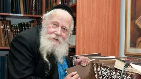 הרב שטיינזלץ, שעתיד לקבל את עיטור הנשיא, פברואר 2012 הרב שטיינזלץ, שעתיד לקבל את עיטור הנשיא, פברואר 2012