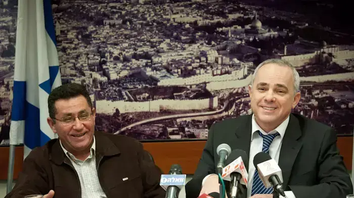 מסיבת עיתונאים על סיום השביתה של עופר עיני ויובל שטייניץ, פברואר 2012 מסיבת עיתונאים על סיום השביתה של עופר עיני ויובל שטייניץ, פברואר 2012